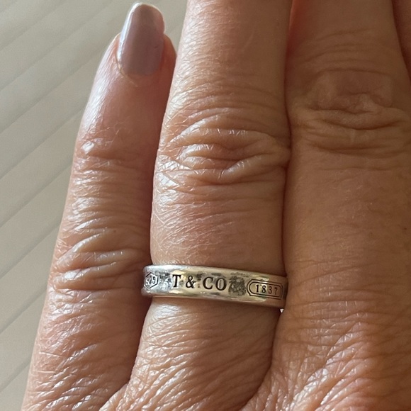 Tiffany & Co. 1837 Ring Sterling Silver 925 Size 4.75 - Picture 4 of 11